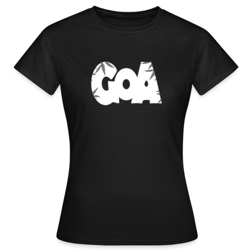 goa logo bw t paita 1 käänteinen - Naisten t-paita