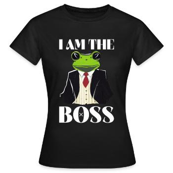Je suis le patron - Drôle de travail et de conception de chef - T-shirt Femme - noir - Devant - AI Model Female 172 dark (172cm)