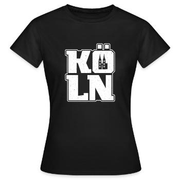 Carnaval de Cologne Souvenir Graphique Carnaval de Cologne - T-shirt Femme - noir - Devant - AI Model Female 172 dark (172cm)