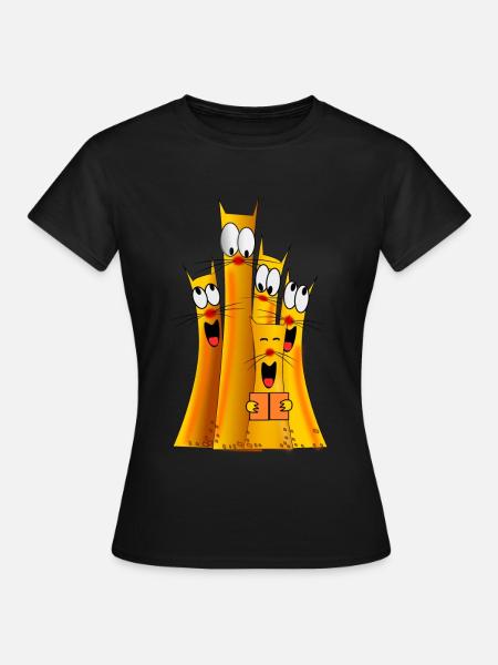 cat band - Women's T-Shirt - black