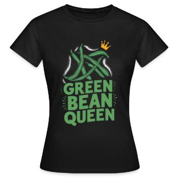 Grüne Bohnen - Frauen T-Shirt - Schwarz - Vorne - AI Model Female 172 dark (172cm)