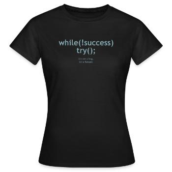 FUTUARE_BLUE - Frauen T-Shirt - Schwarz - Vorne - AI Model Female 172 dark (172cm)