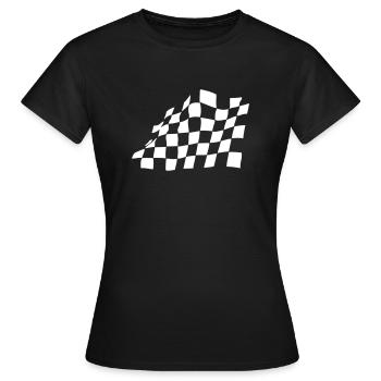 RACE, AIM, FLAG - Women's T-Shirt - black - Front - AI Model Female 172 dark (172cm)