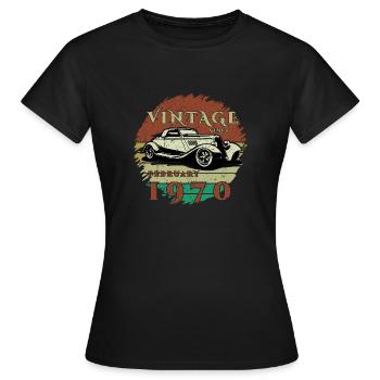 55ème Anniversaire - Classique - Millésime depuis 02/1970 - T-shirt Femme - noir - Devant - AI Model Female 172 dark (172cm)