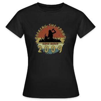16th Birthday Rocking the crowd SNG 03/2009 - Women's T-Shirt - black - Front - AI Model Female 172 dark (172cm)