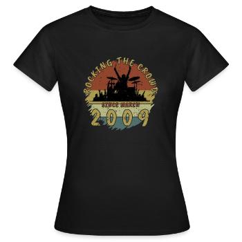 16th Birthday Rocking the crowd DRM 03/2009 - Women's T-Shirt - black - Front - AI Model Female 172 dark (172cm)
