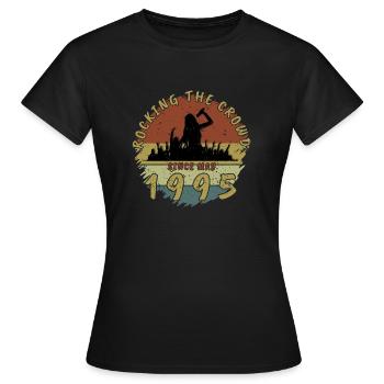 30th Birthday Rocking the crowd SNG 05/1995 - Women's T-Shirt - black - Front - AI Model Female 172 dark (172cm)