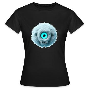 Le grand Yeti !!! - T-shirt Femme - noir - Devant - AI Model Female 172 dark (172cm)