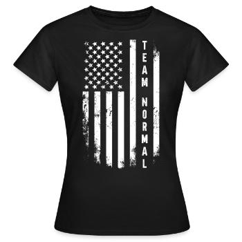 Équipe Normal - T-shirt Femme - noir - Devant - AI Model Female 172 dark (172cm)
