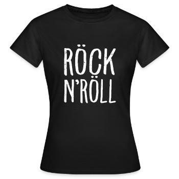 Rock'n'Roll fun rock'n'roll gift - Women's T-Shirt - black - Front - AI Model Female 172 dark (172cm)