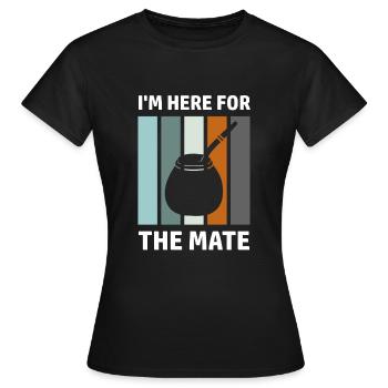 Mate Spruch Lateinamerika Südamerikaner Yerba - Frauen T-Shirt - Schwarz - Vorne - AI Model Female 172 dark (172cm)