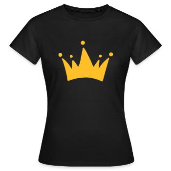 Couronne - T-shirt Femme - noir - Devant - AI Model Female 172 dark (172cm)