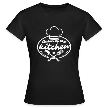 Kitchen Queen - Women's T-Shirt - black - Front - AI Model Female 172 dark (172cm)