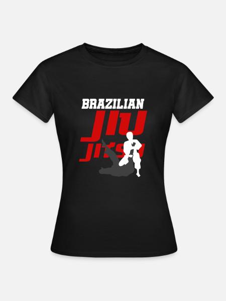 BJJ Jiu Jitsu brésilien - T-shirt Femme - noir