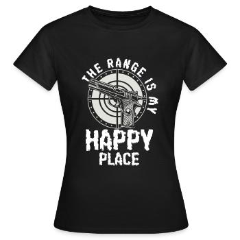 Pistolet Munitions Chasse Sport - T-shirt Femme - noir - Devant - AI Model Female 172 dark (172cm)
