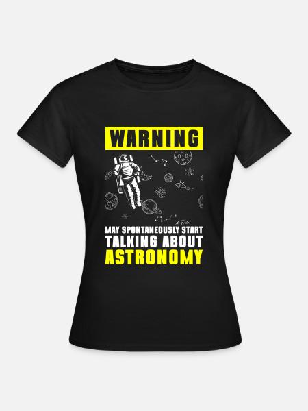 Universum Rakete Galaxie - Frauen T-Shirt - Schwarz
