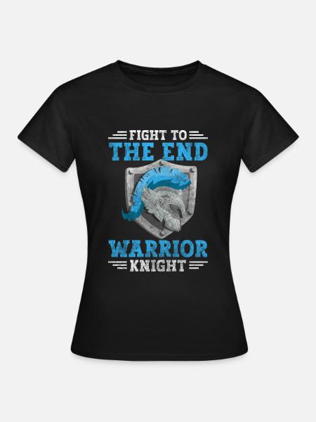 Mittelalter Ritterorden Rüstung - Frauen T-Shirt - Schwarz