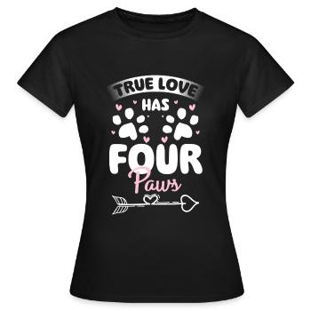 Perser Katzendame Katzenfreund - Frauen T-Shirt - Schwarz - Vorne - AI Model Female 172 dark (172cm)