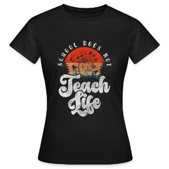 Student University Graduation Exam - Women's T-Shirt - black - Front - AI Model Female 172 dark (172cm)