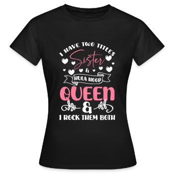 Hullern Ring Abnehmen Fit - Frauen T-Shirt - Schwarz - Vorne - AI Model Female 172 dark (172cm)