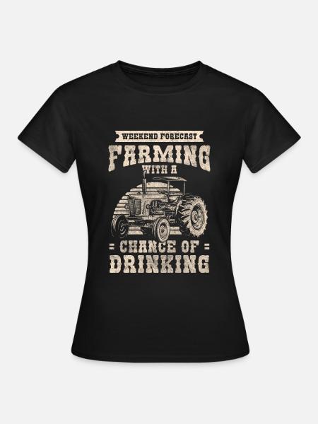 Bauer Karriere Ernte Landleben - Frauen T-Shirt - Schwarz