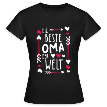 Meilleur cadeau grand-mère du monde - T-shirt Femme - noir - Devant - AI Model Female 172 dark (172cm)