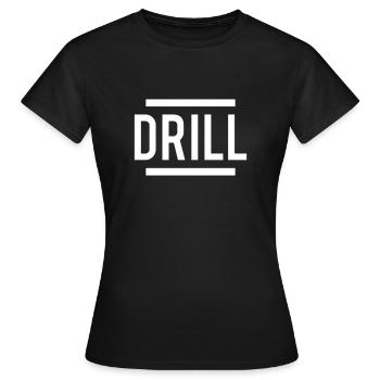Drill music - T-shirt Femme - noir - Devant - AI Model Female 172 dark (172cm)