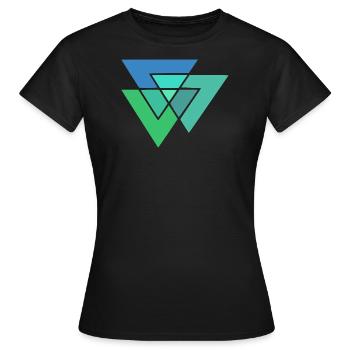 Modèle - T-shirt Femme - noir - Devant - AI Model Female 172 dark (172cm)