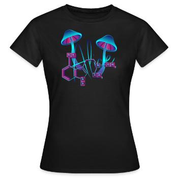 Trash Asset - Alice [violet] - Frauen T-Shirt - Schwarz - Vorne - AI Model Female 172 dark (172cm)