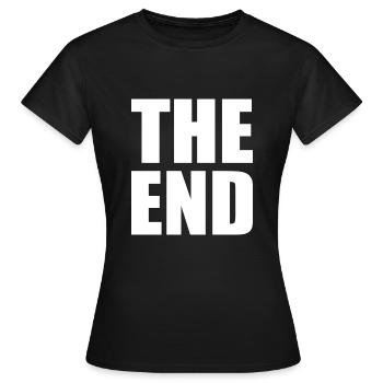 The end - Frauen T-Shirt - Schwarz - Vorne - AI Model Female 172 dark (172cm)