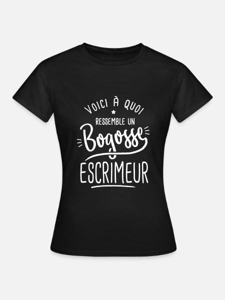escrime Bogosse escrimeur escrime - T-shirt Femme - noir
