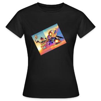 Chillen - Frauen T-Shirt - Schwarz - Vorne - AI Model Female 172 dark (172cm)