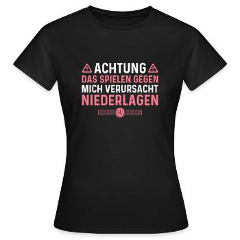 Volleyball Humor Niederlagen Volleyballerin - Frauen T-Shirt - Schwarz - Vorne - AI Model Female 172 dark (172cm)