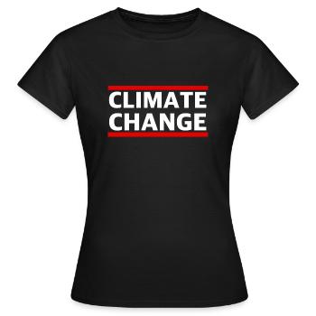 Climate change | Global warming, environmental protection, nature - Women's T-Shirt - black - Front - AI Model Female 172 dark (172cm)