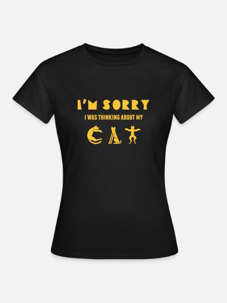 Humour chat - T-shirt Femme - noir