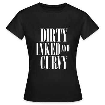 Sale encré et curvy - T-shirt Femme - noir - Devant - AI Model Female 172 dark (172cm)