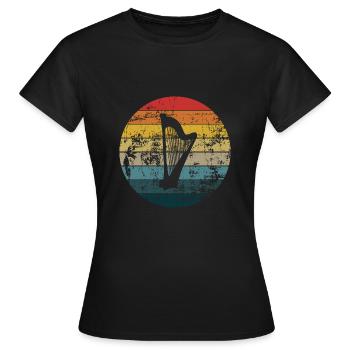 HARPE VINTAGE HARPE - T-shirt Femme - noir - Devant - AI Model Female 172 dark (172cm)