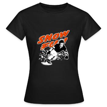 Snowboarder - Snowboarding - Snowboarding - Women's T-Shirt - black - Front - AI Model Female 172 dark (172cm)