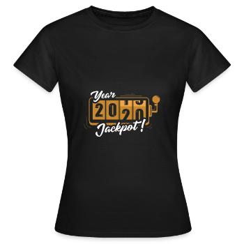 Jackpot pour 2020 - T-shirt Femme - noir - Devant - AI Model Female 172 dark (172cm)