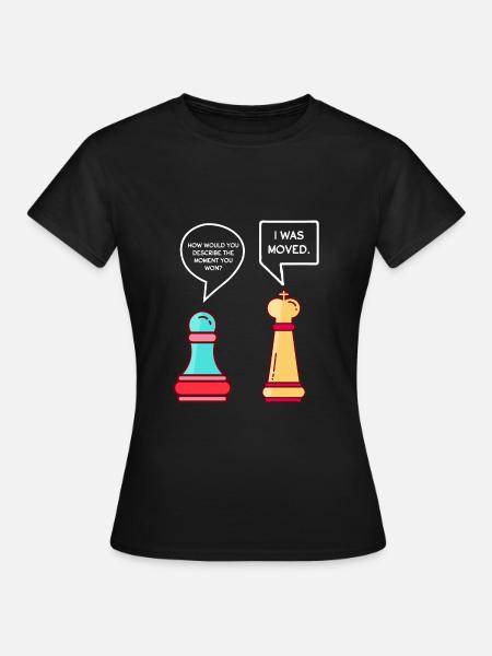 Funny chess pieces - Women's T-Shirt - black