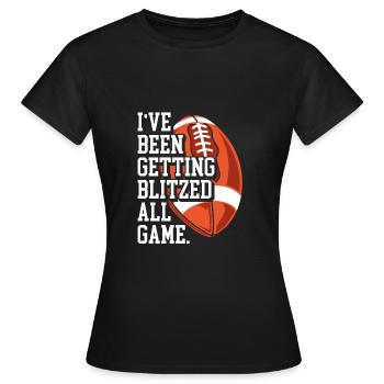 L’ensemble du jeu à flasher - T-shirt Femme - noir - Devant - AI Model Female 172 dark (172cm)