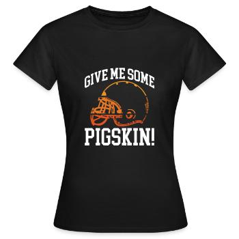 Gib Mir Einen American football helm - Frauen T-Shirt - Schwarz - Vorne - AI Model Female 172 dark (172cm)