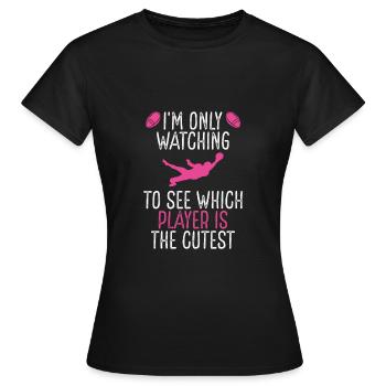 Which player is the sweetest? - Women's T-Shirt - black - Front - AI Model Female 172 dark (172cm)