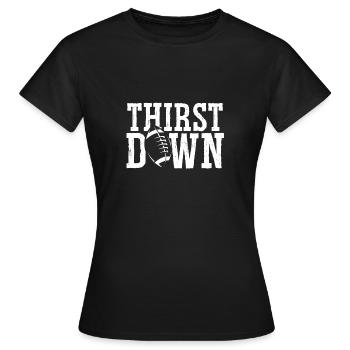 Soif de football - T-shirt Femme - noir - Devant - AI Model Female 172 dark (172cm)