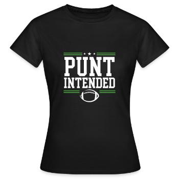 Punt Football prévu - T-shirt Femme - noir - Devant - AI Model Female 172 dark (172cm)