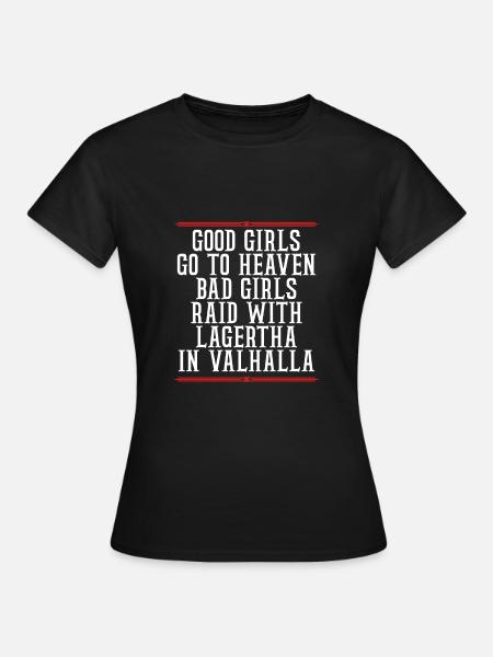 Böse Mädchen Überfallen In Walhalla - Frauen T-Shirt - Schwarz