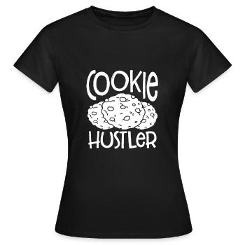Cookie hustler - Women's T-Shirt - black - Front - AI Model Female 172 dark (172cm)