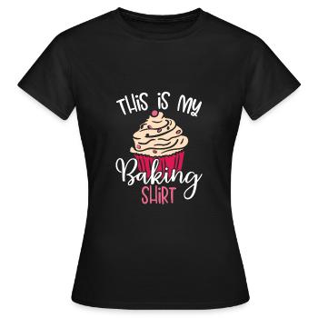 This is my cheek shirt - Women's T-Shirt - black - Front - AI Model Female 172 dark (172cm)