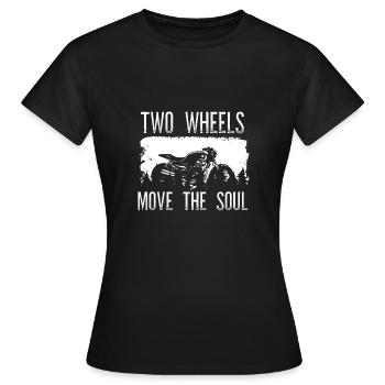 Ma moto émeut l’âme - T-shirt Femme - noir - Devant - AI Model Female 172 dark (172cm)
