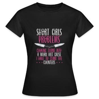 Little Girl Problems - Women's T-Shirt - black - Front - AI Model Female 172 dark (172cm)